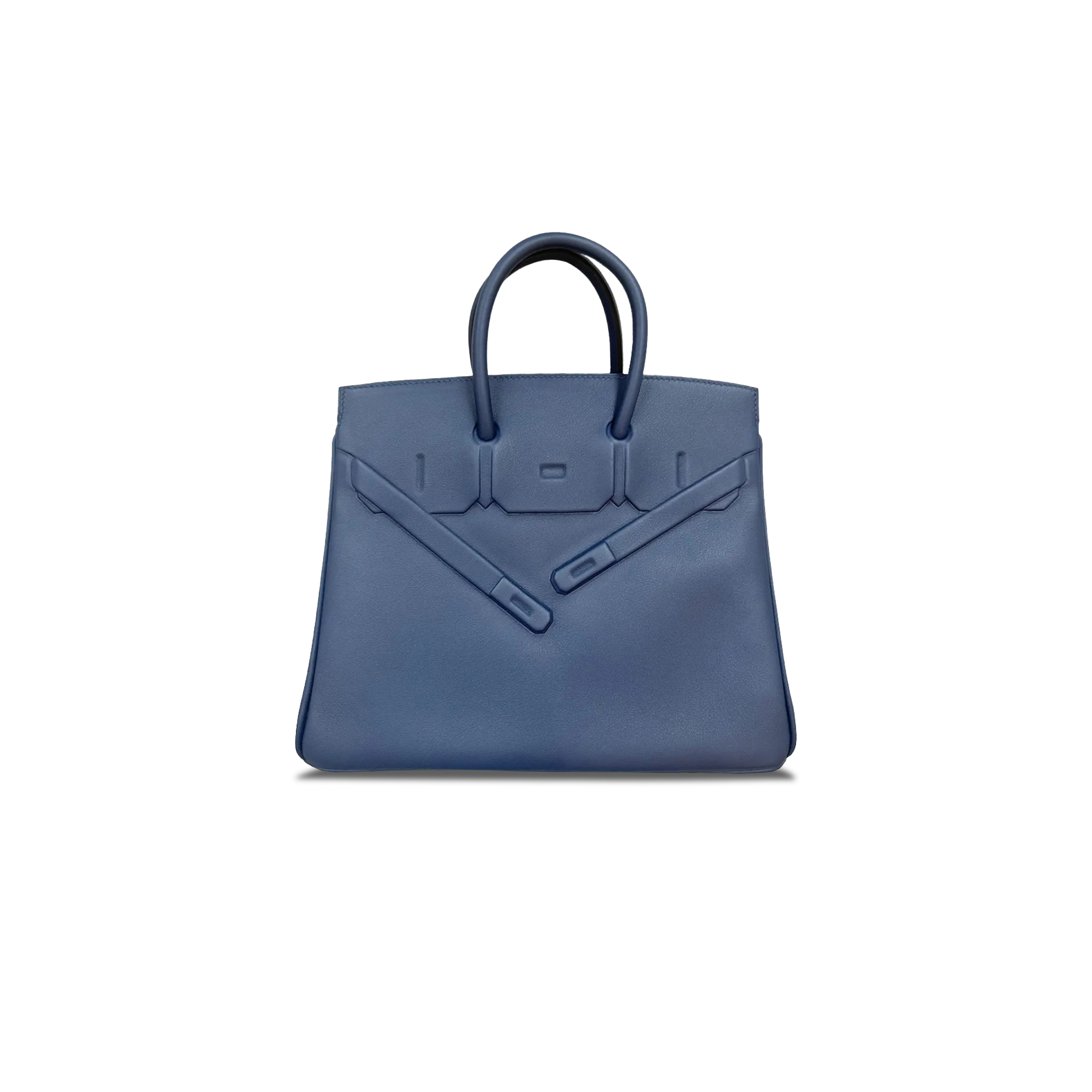 HERMÈS MASTER BIRKIN 25 SHADOW SWIFT LEATHER PHANTOM DARK NAVY BLUE BAG H082629CK7U (25*20*13cm)